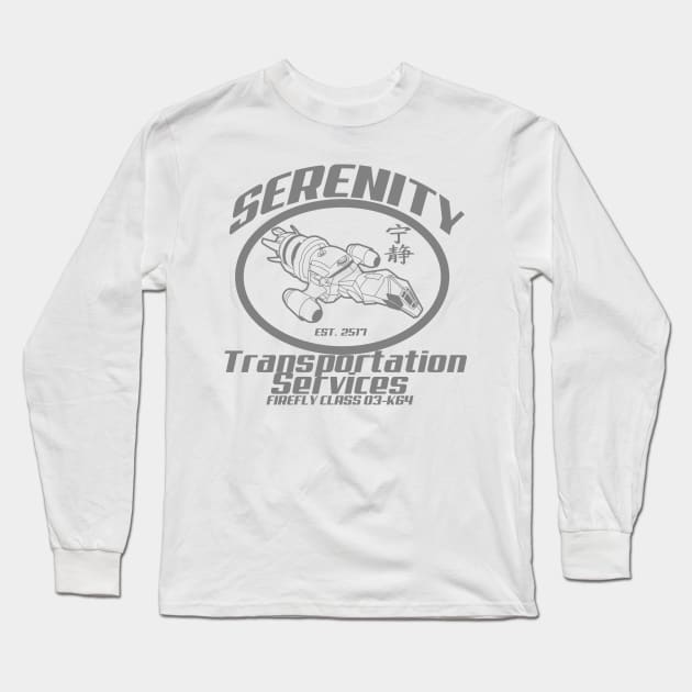 Serenity transportation services Long Sleeve T-Shirt by carloj1956